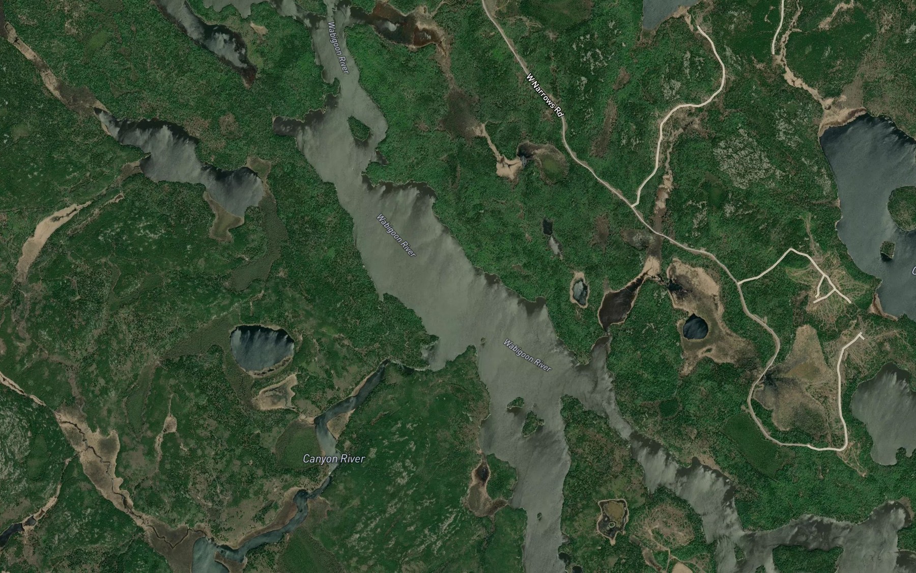 Satellite map of the Canyon Stretch