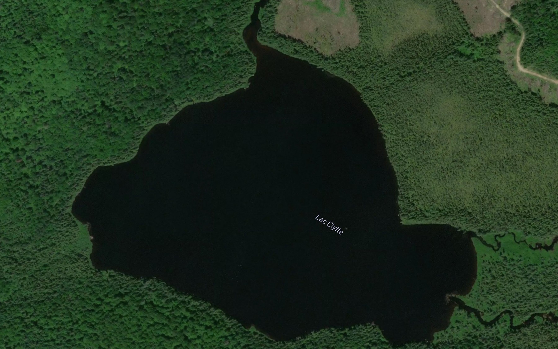 Satellite map of the Lac Clytte