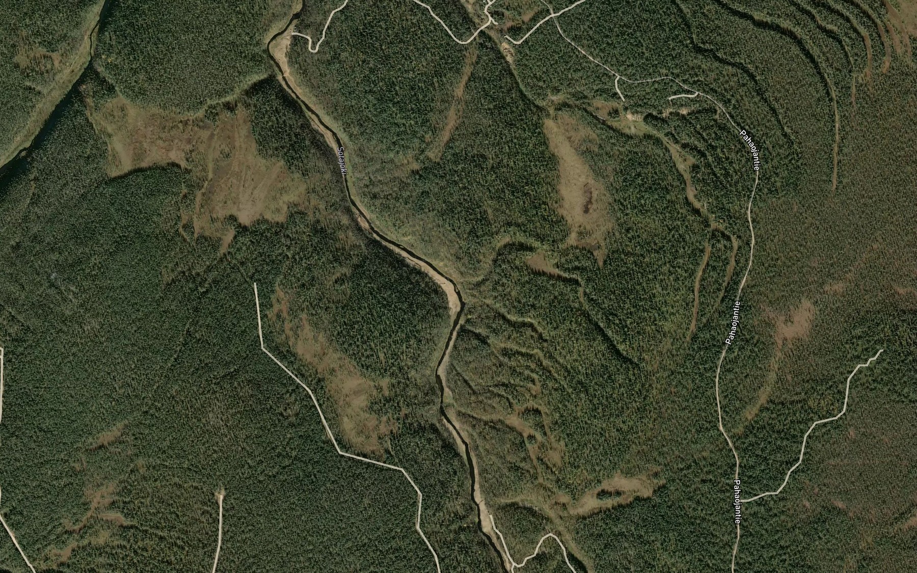 Satellite map of the Ruosteoja
