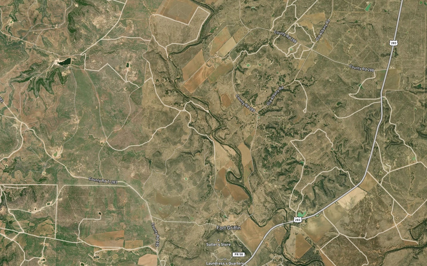 Satellite map of the Reynolds Branch