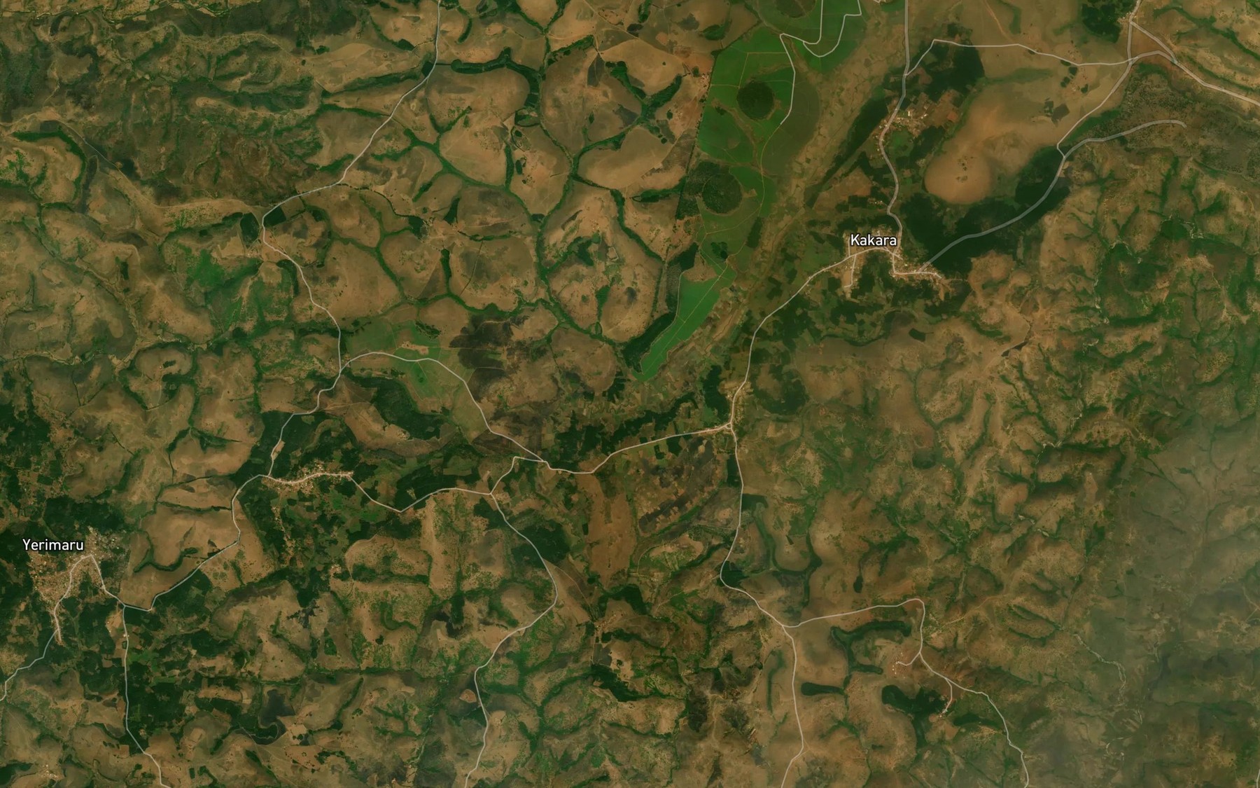 Satellite map of the Kusaku