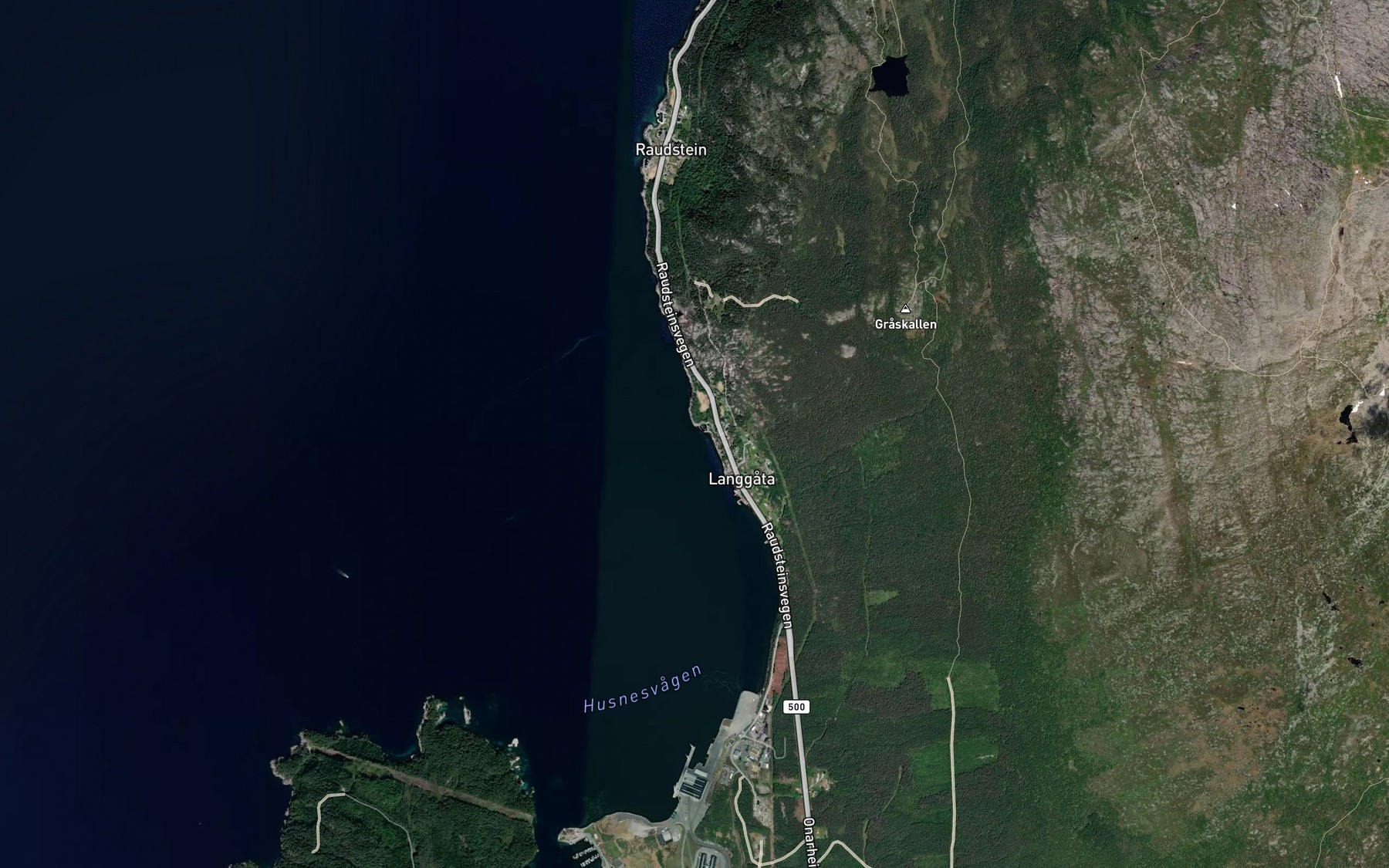 Satellite map of the Lovika
