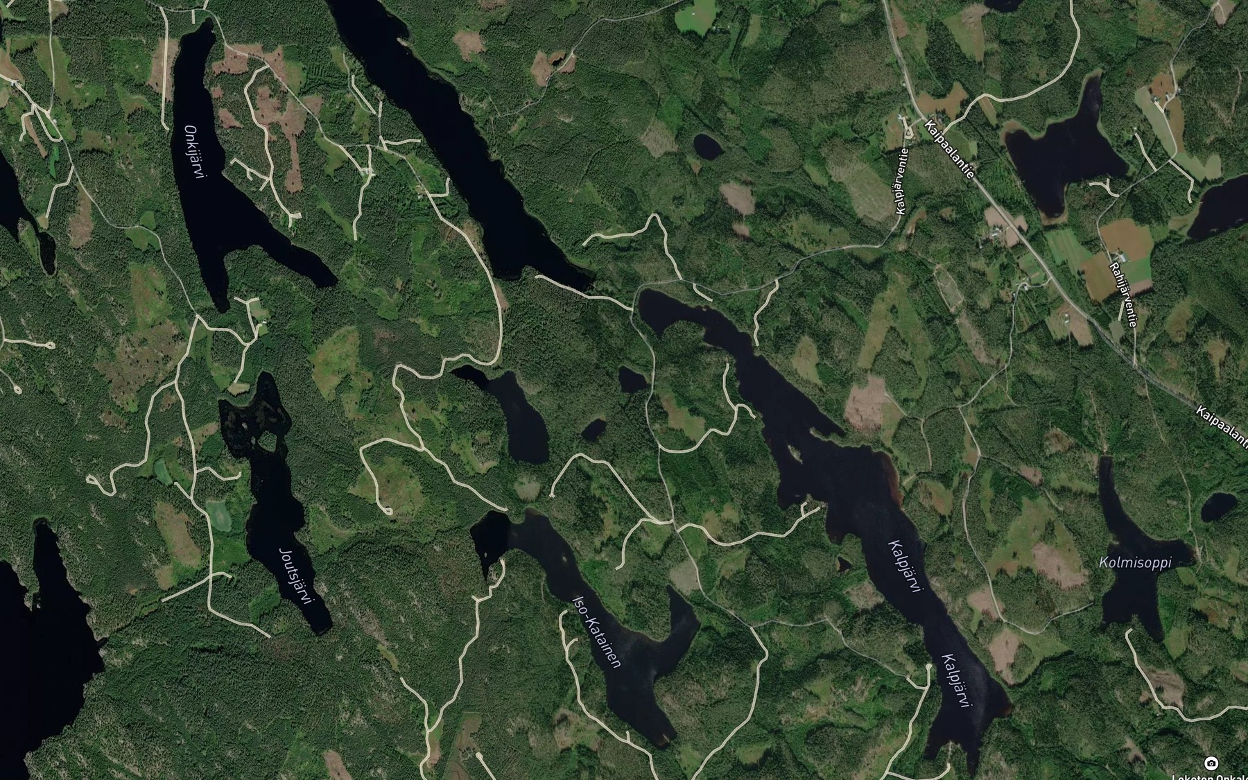 Satellite map of the Paskolammit