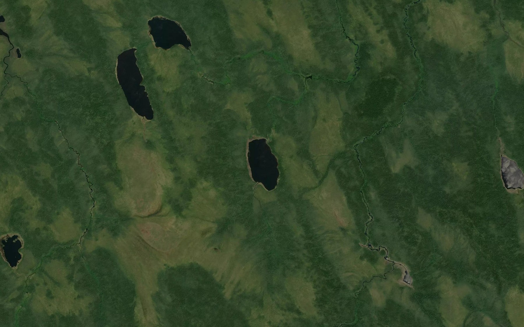 Satellite map of the Cuthbert Lake