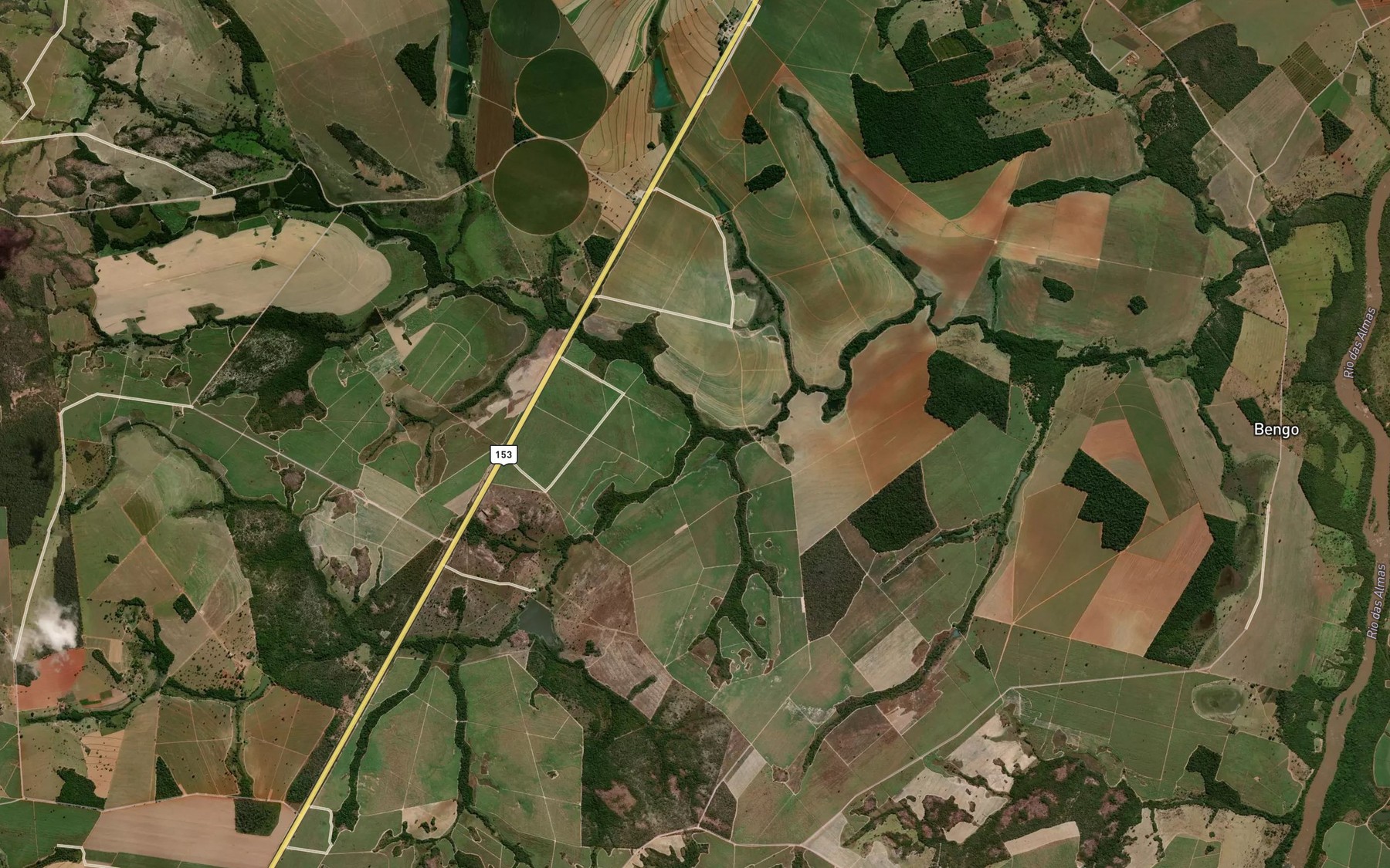 Satellite map of the Corrego Jacare