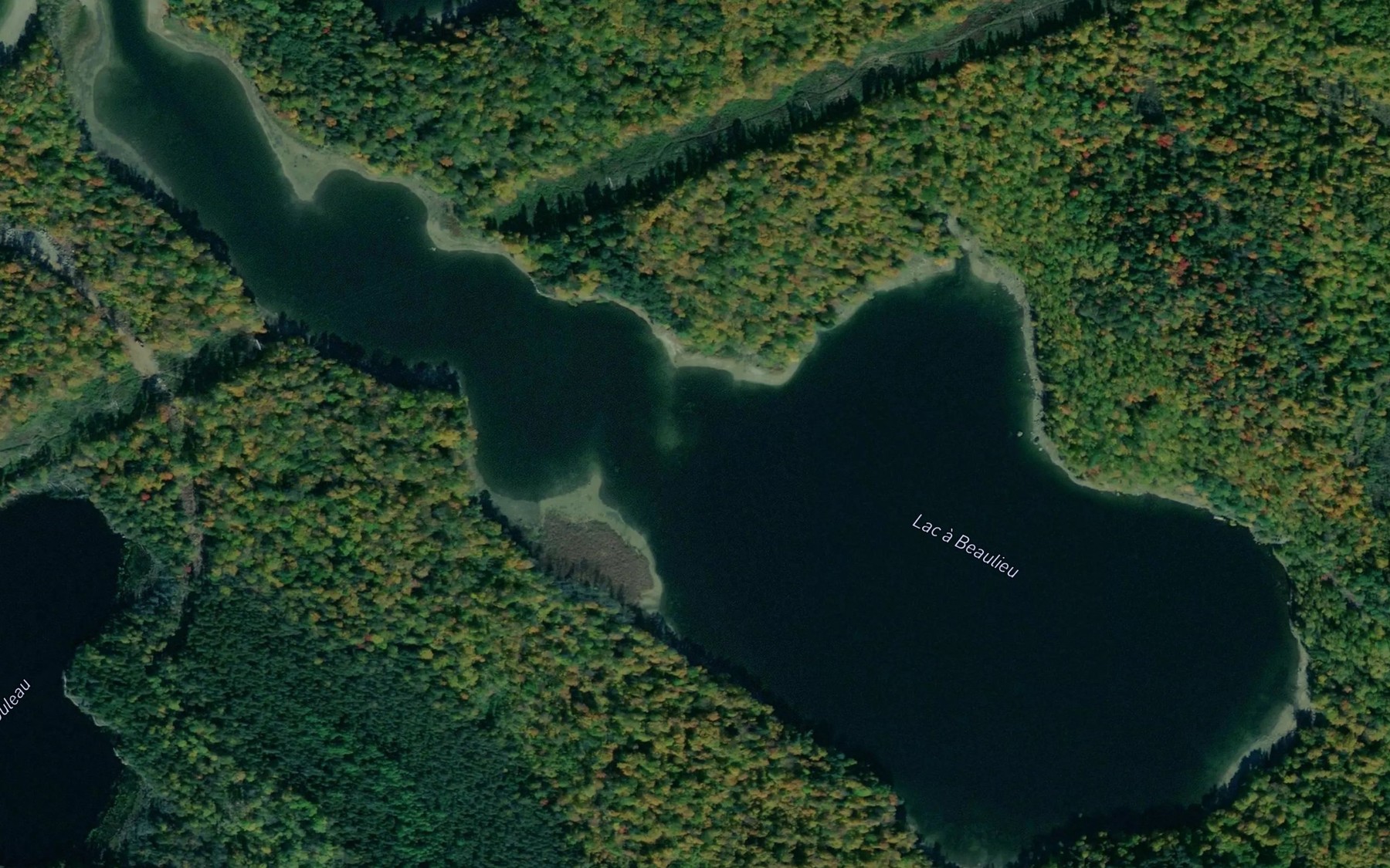 Satellite map of the Lac a Beaulieu