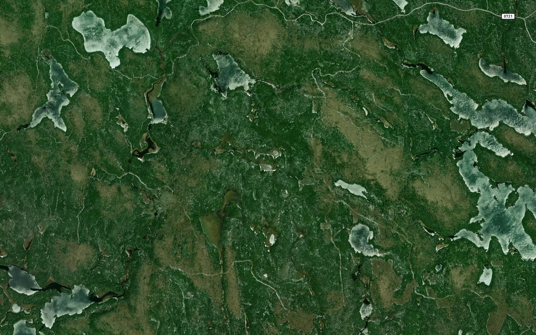 Satellite map of the Lac Karsten