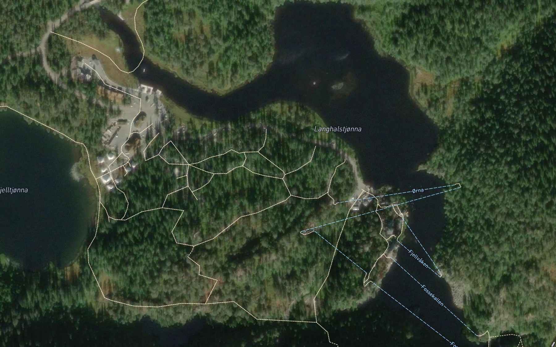 Satellite map of the Langhalstjonna