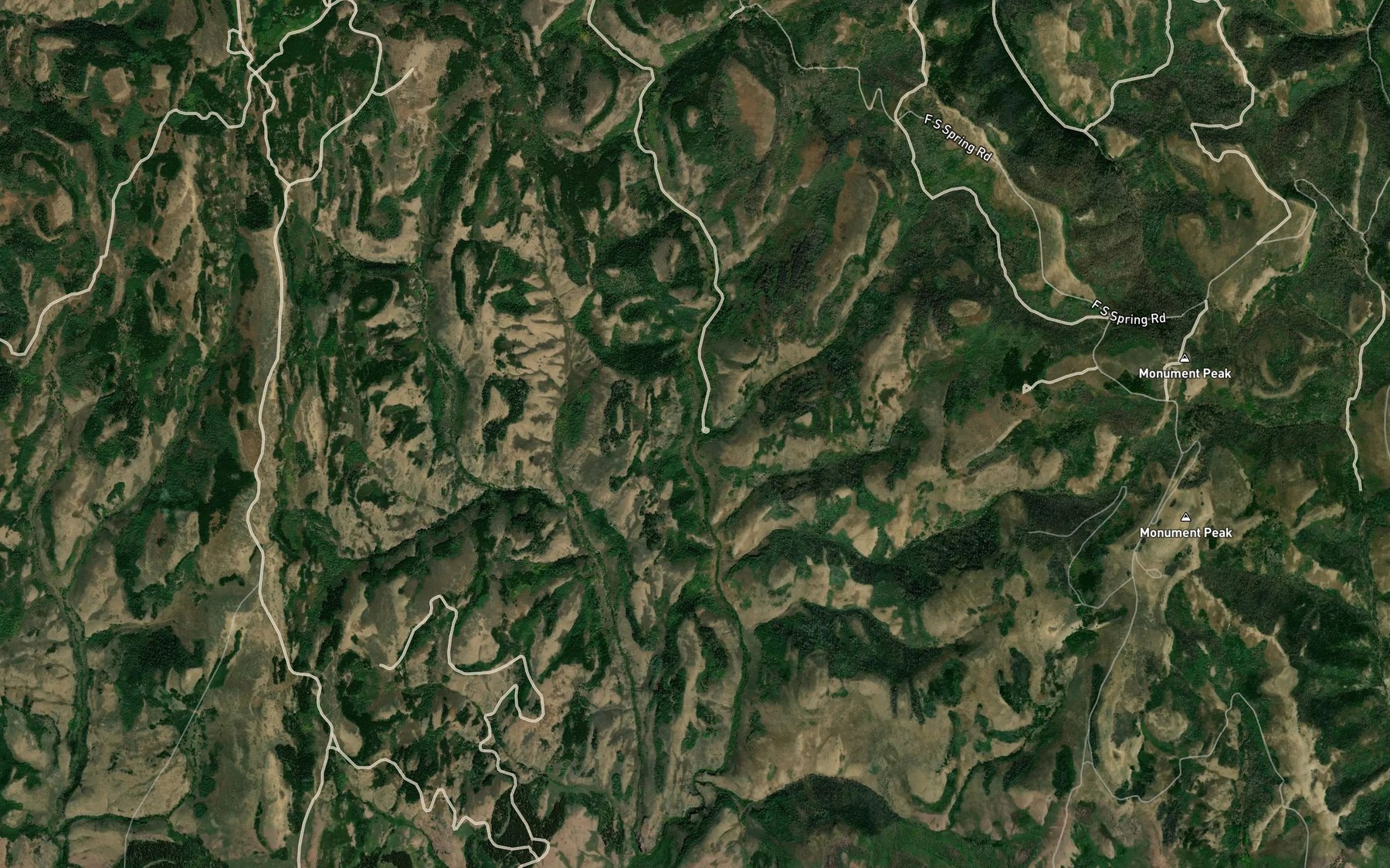Satellite map of the Jones Creek