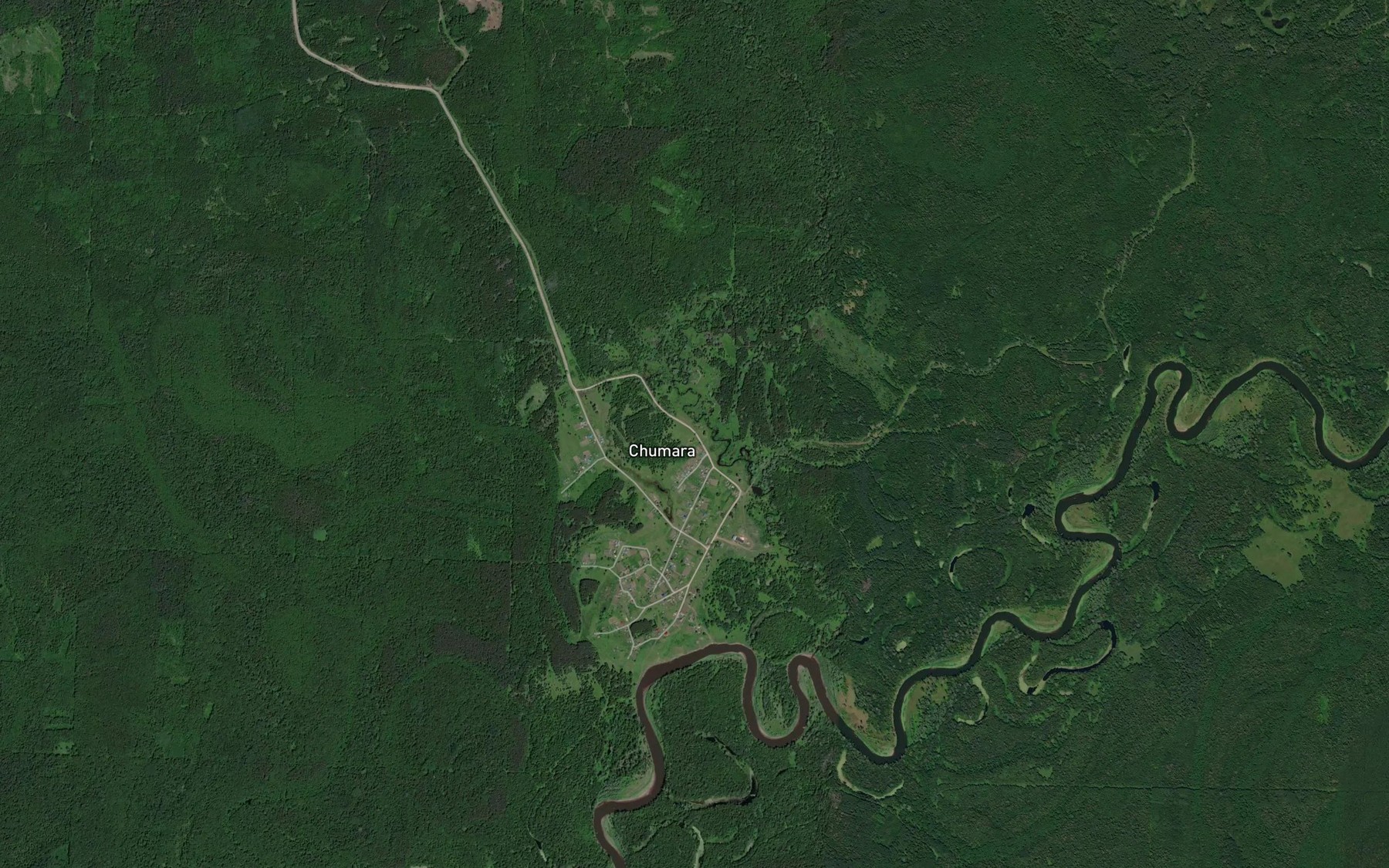 Satellite map of the Ozero Kaltas