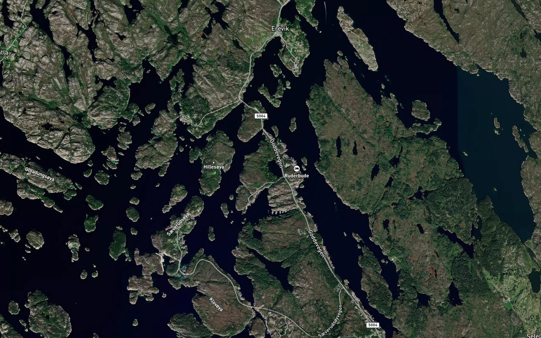 Satellite map of the Steganestjorna