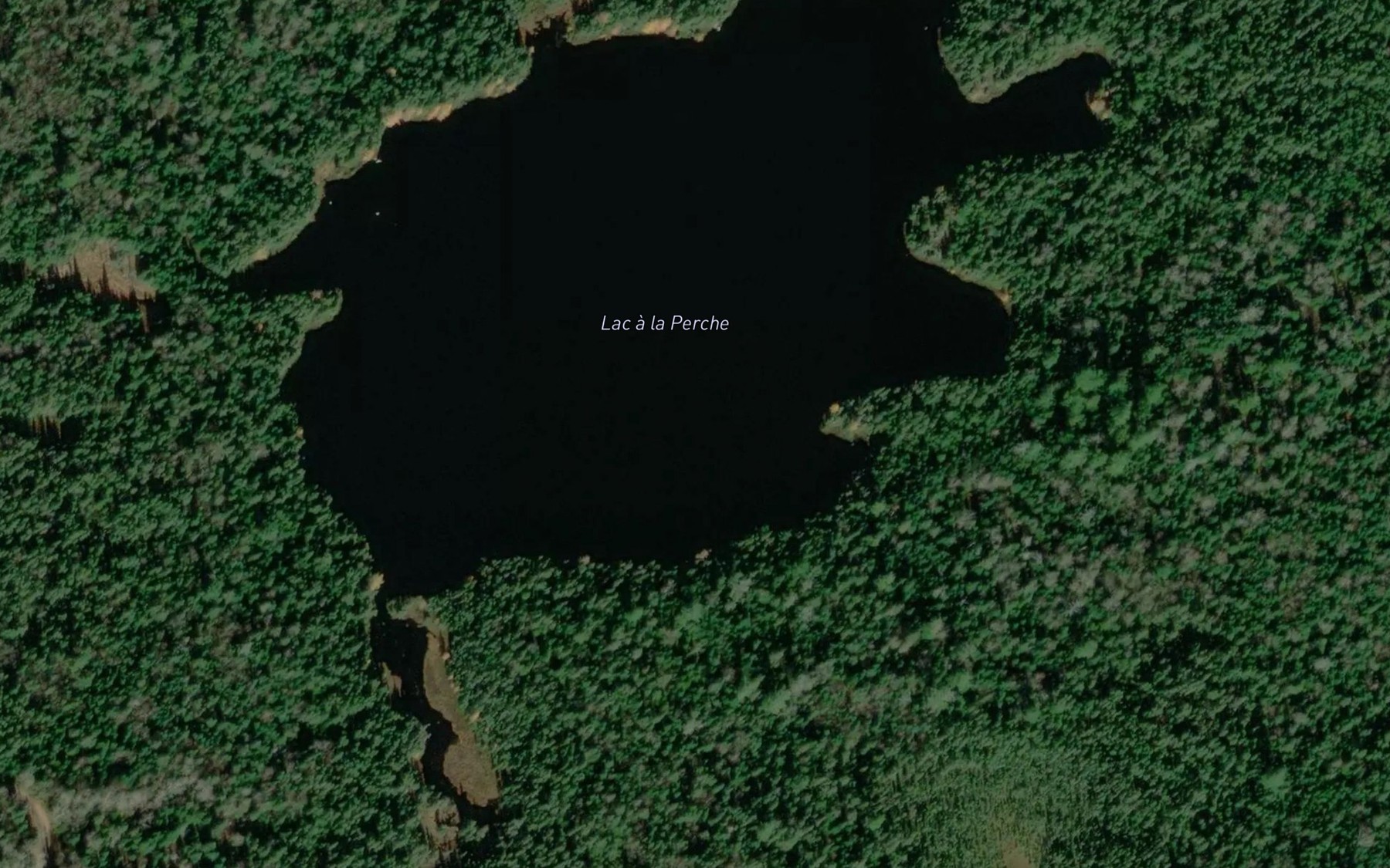 Satellite map of the Lac a la Perche