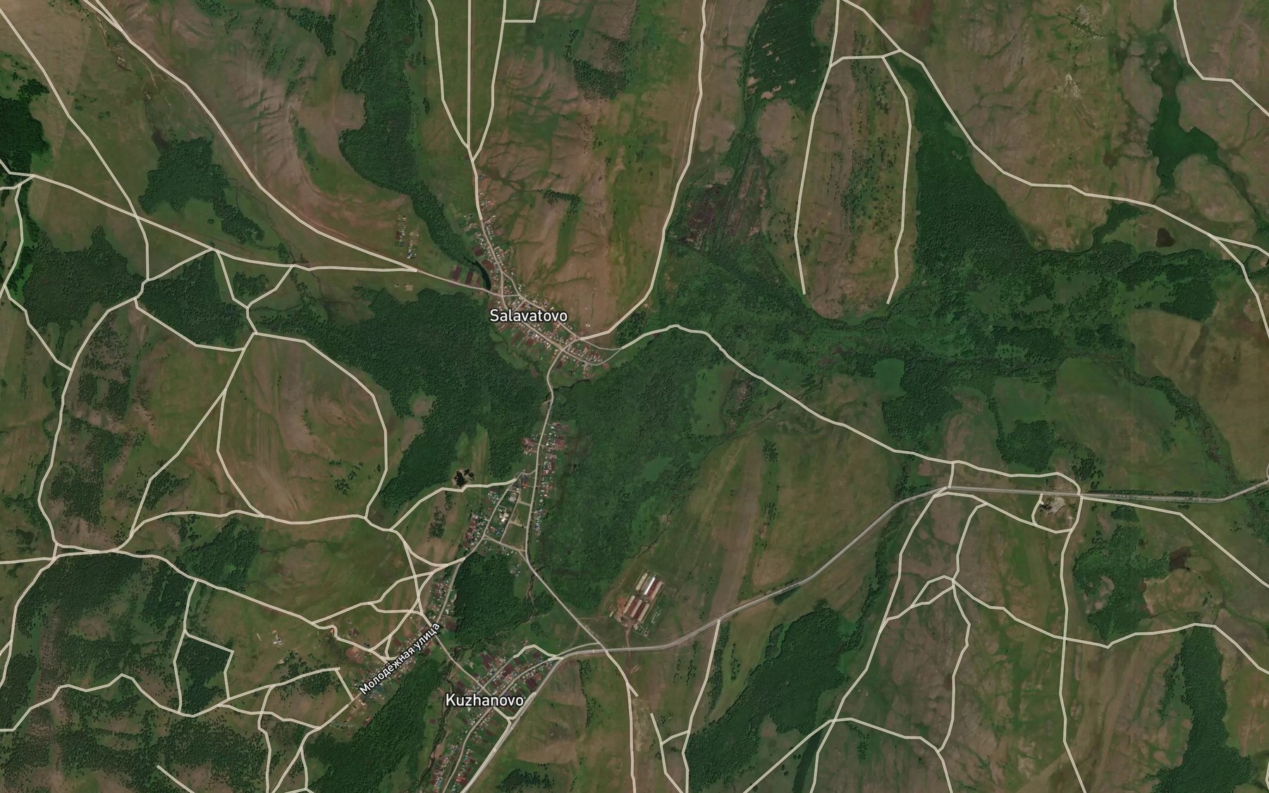 Satellite map of the Musak