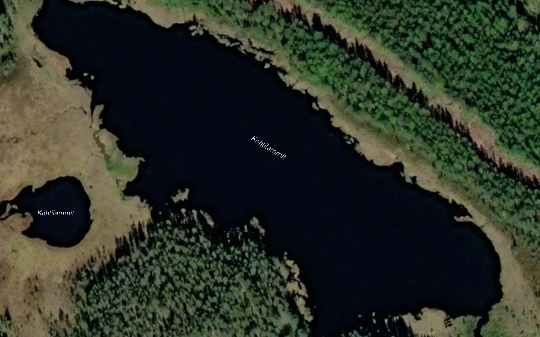 Satellite map of the Kohtilammit