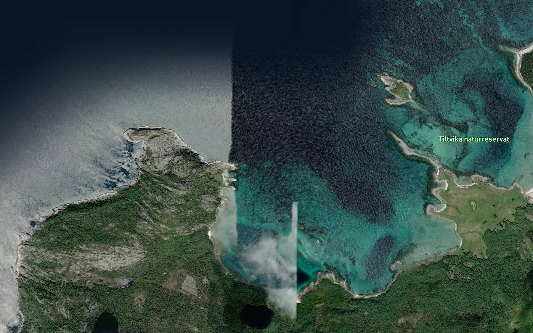 Satellite map of the Hysvikskallen