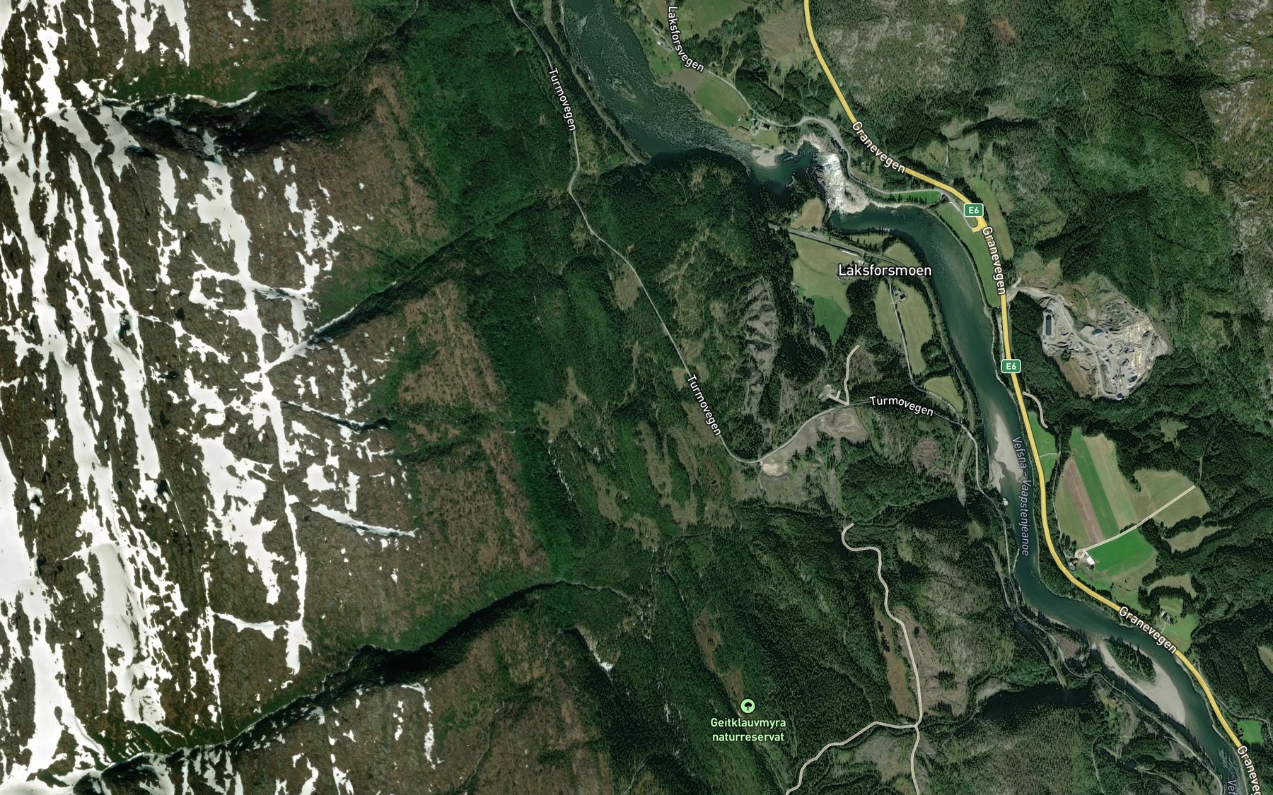 Satellite map of the Molnbekken
