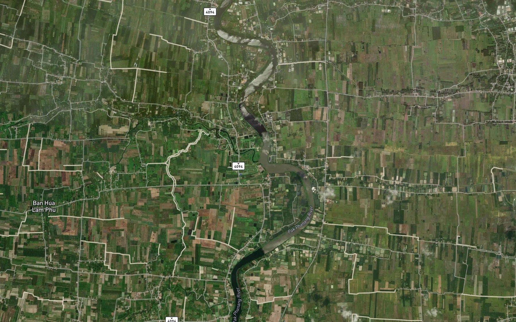 Satellite map of the Khlong Bang Sai