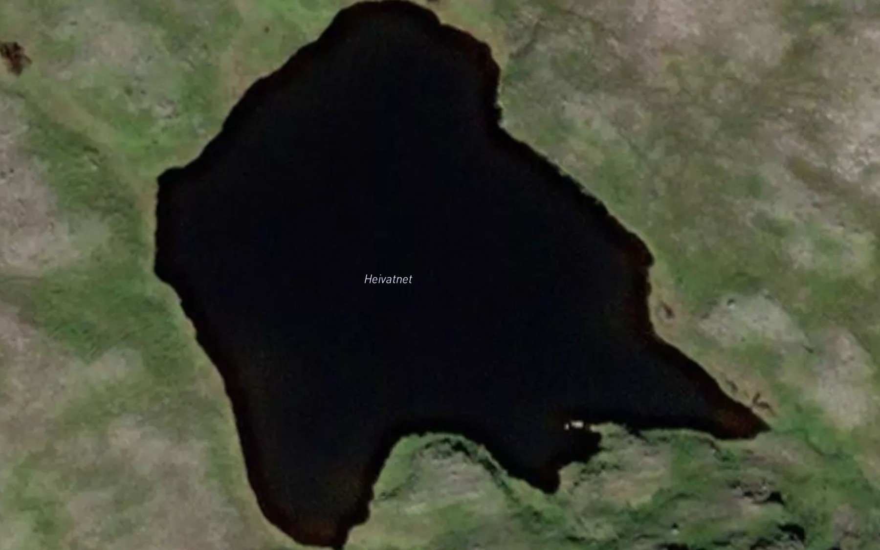 Satellite map of the Heivatnet