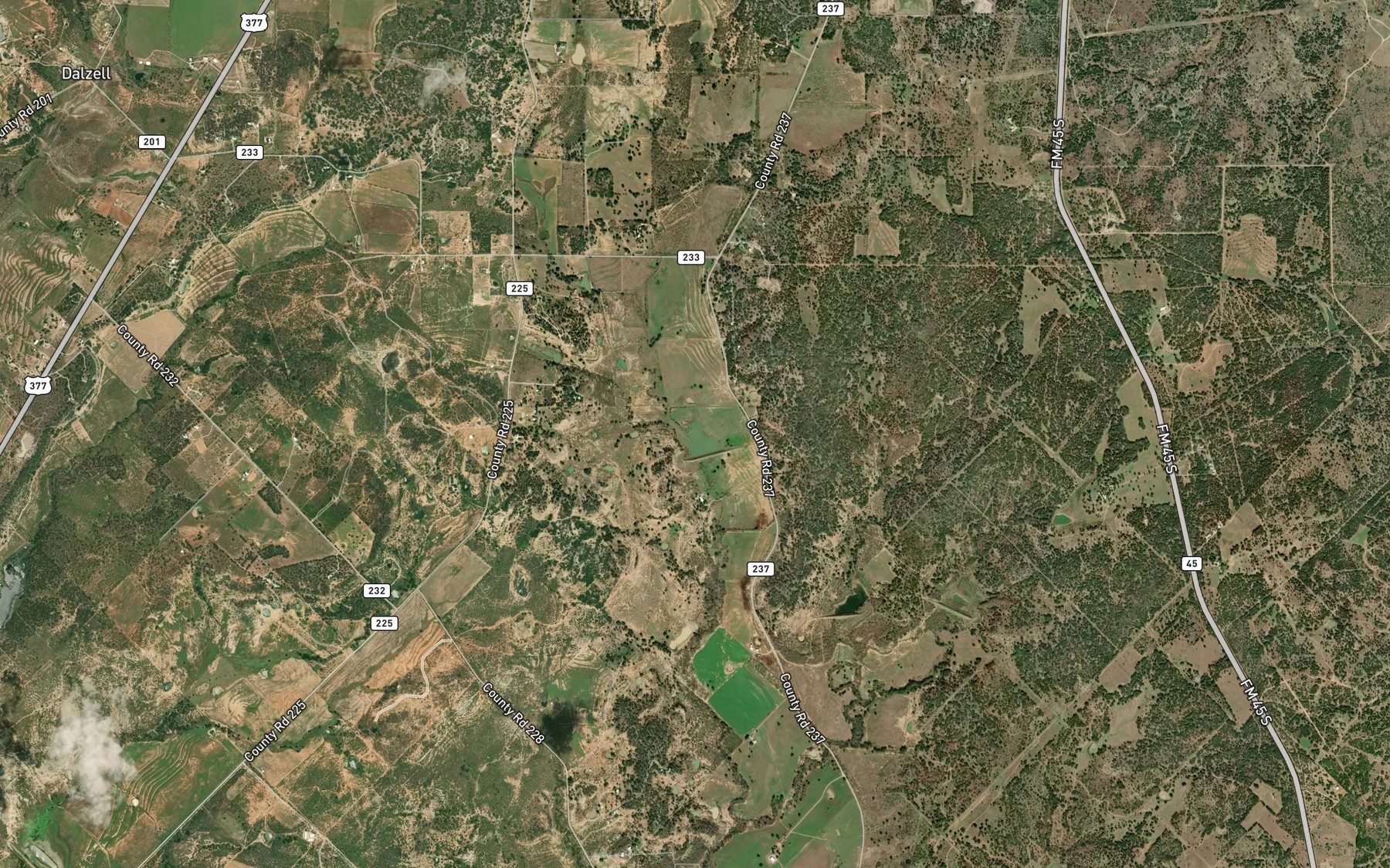 Satellite map of the Northeast Lateral Watershed Number One