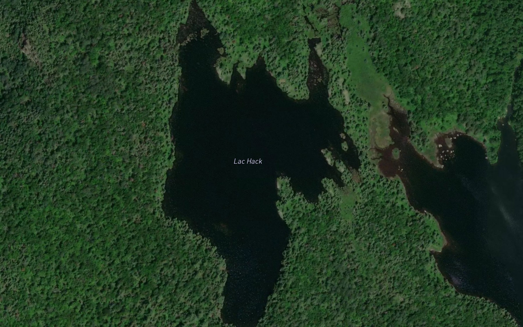 Satellite map of the Lac Hack