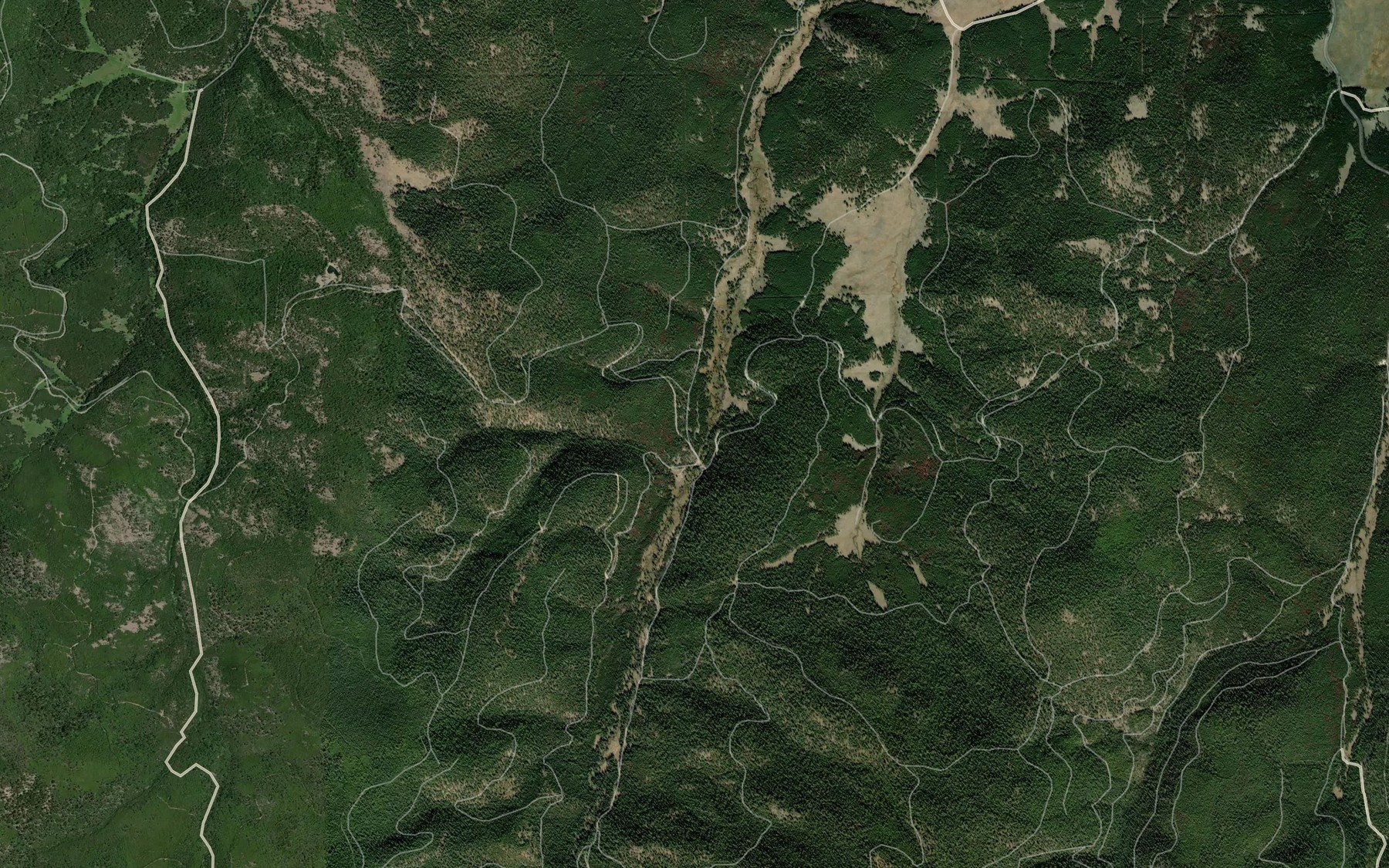 Satellite map of the Warm Mineral Spring