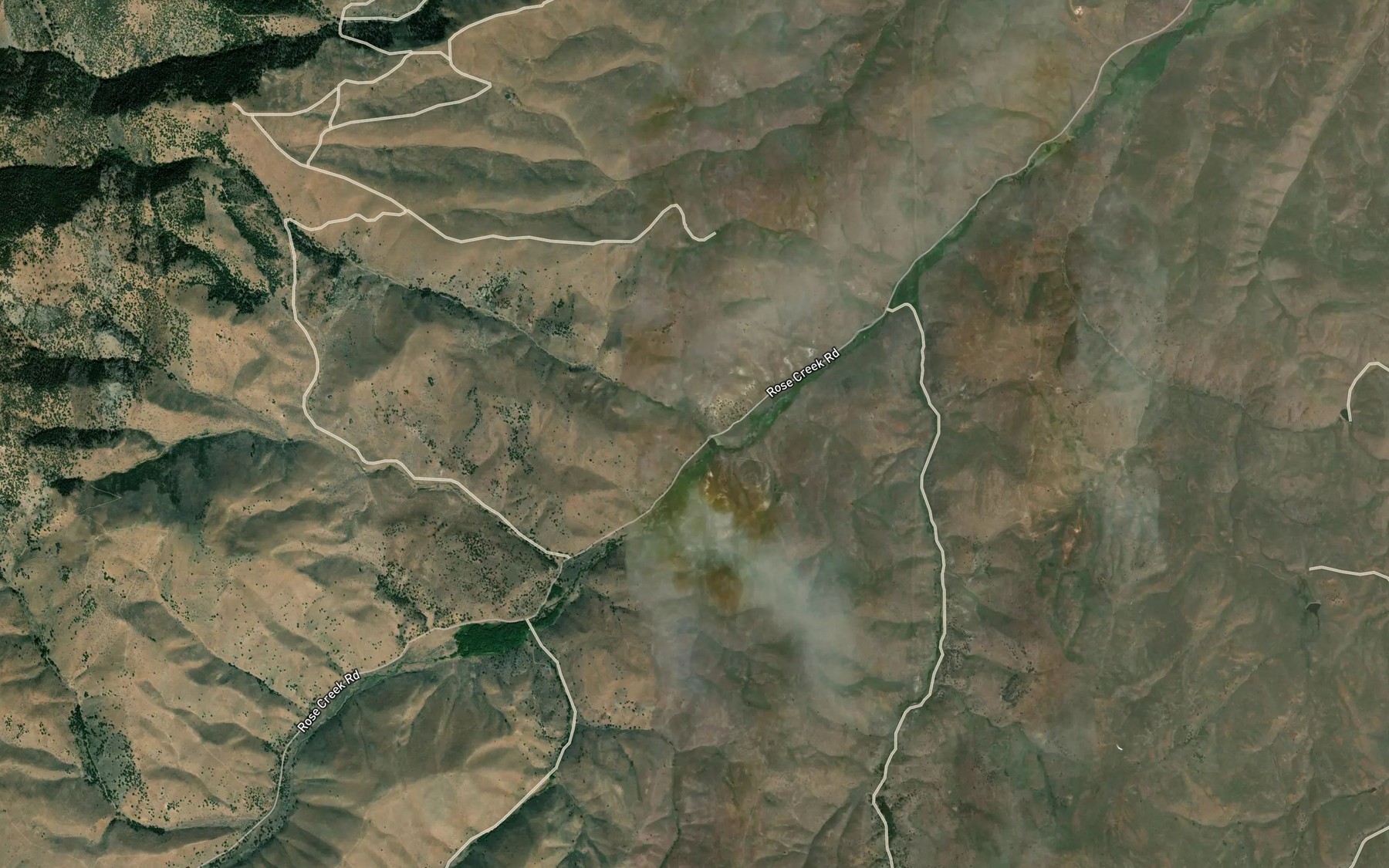 Satellite map of the Station Creek