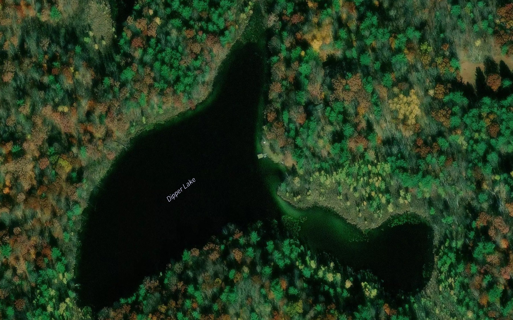 Satellite map of the Dipper Lake