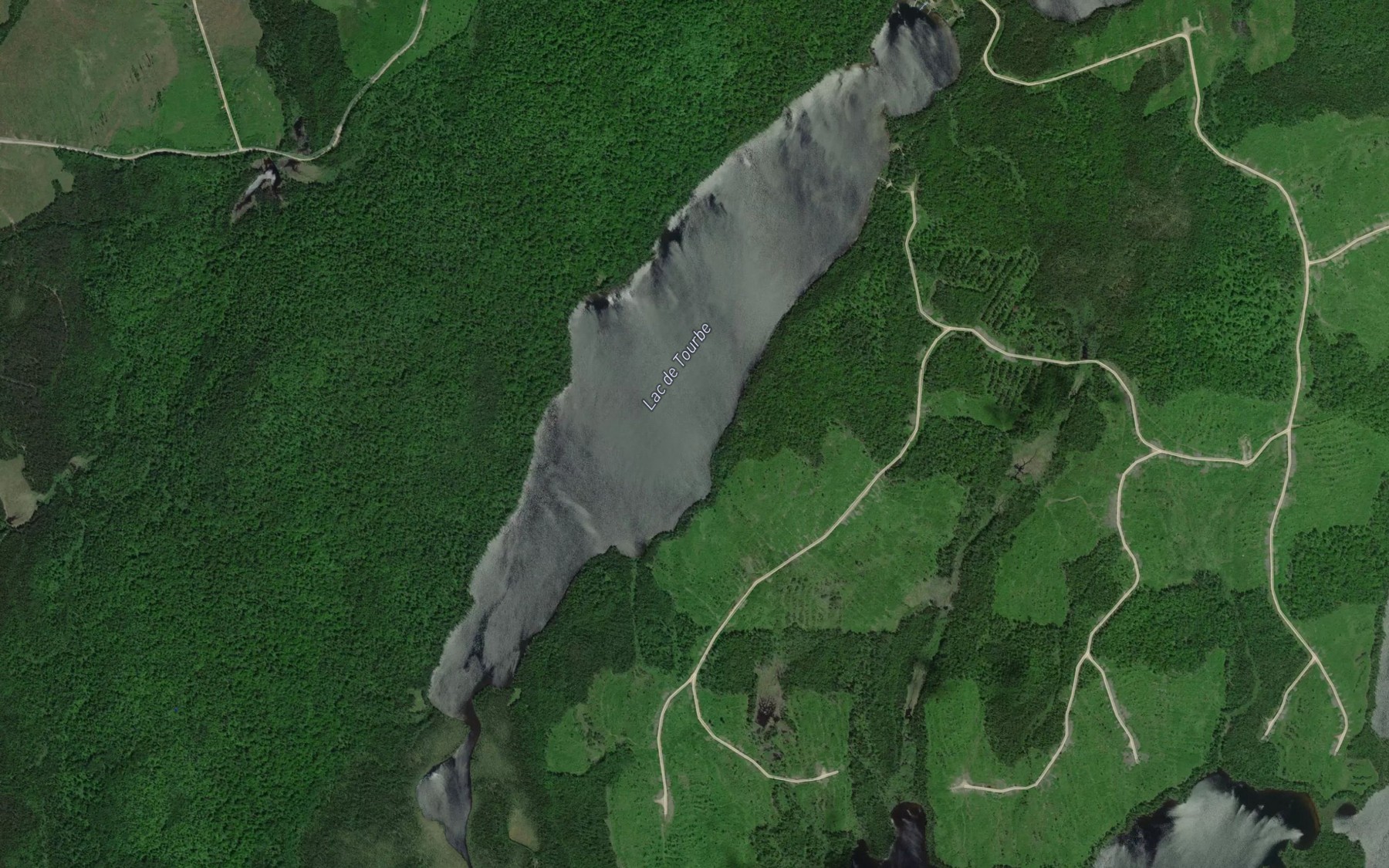 Satellite map of the Lac de Tourbe