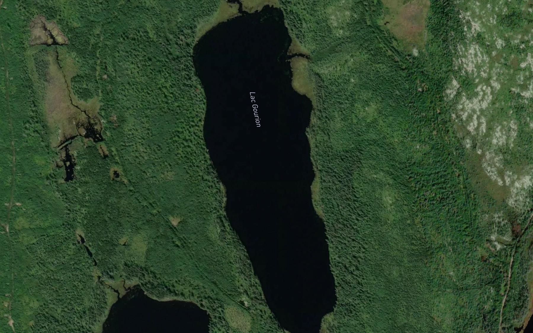 Satellite map of the Lac Gourion