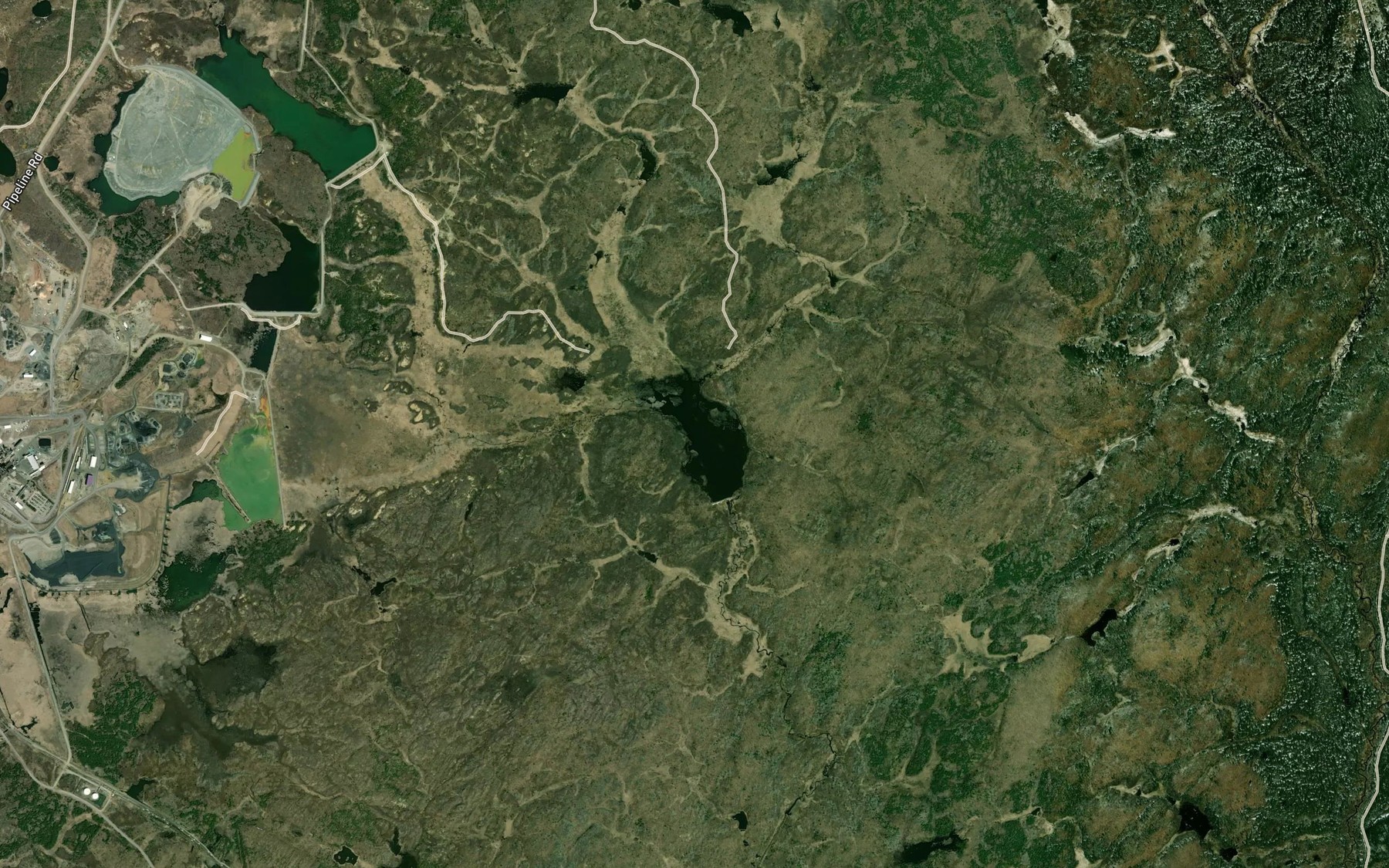 Satellite map of the Falcon Gold Lake