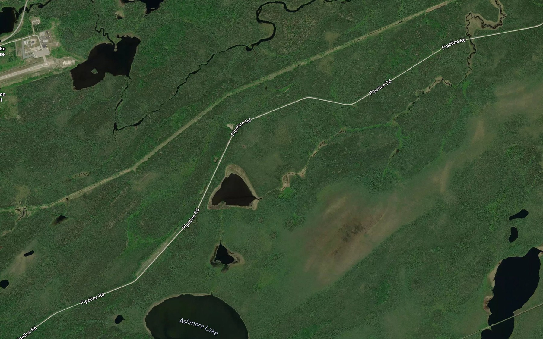 Satellite map of the Ashmore Creek