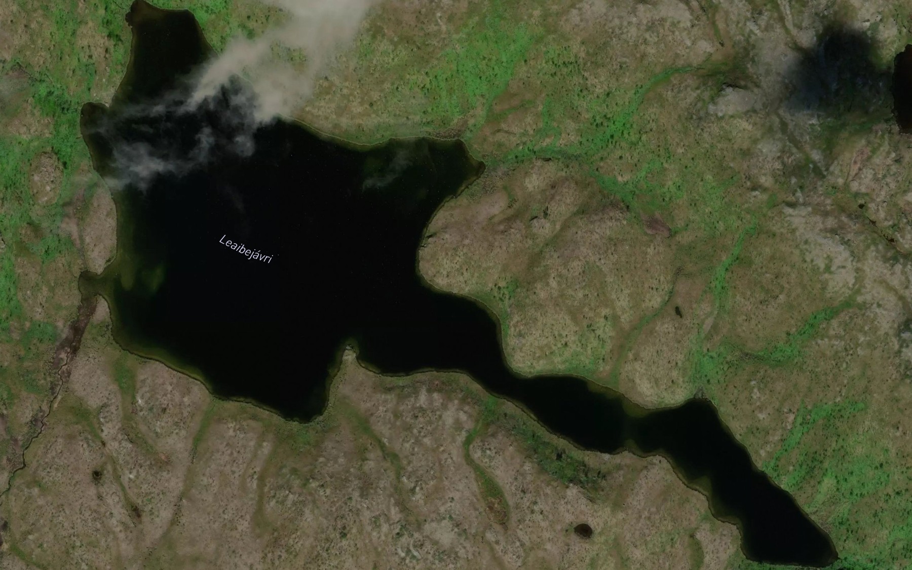 Satellite map of the Laeibejavri