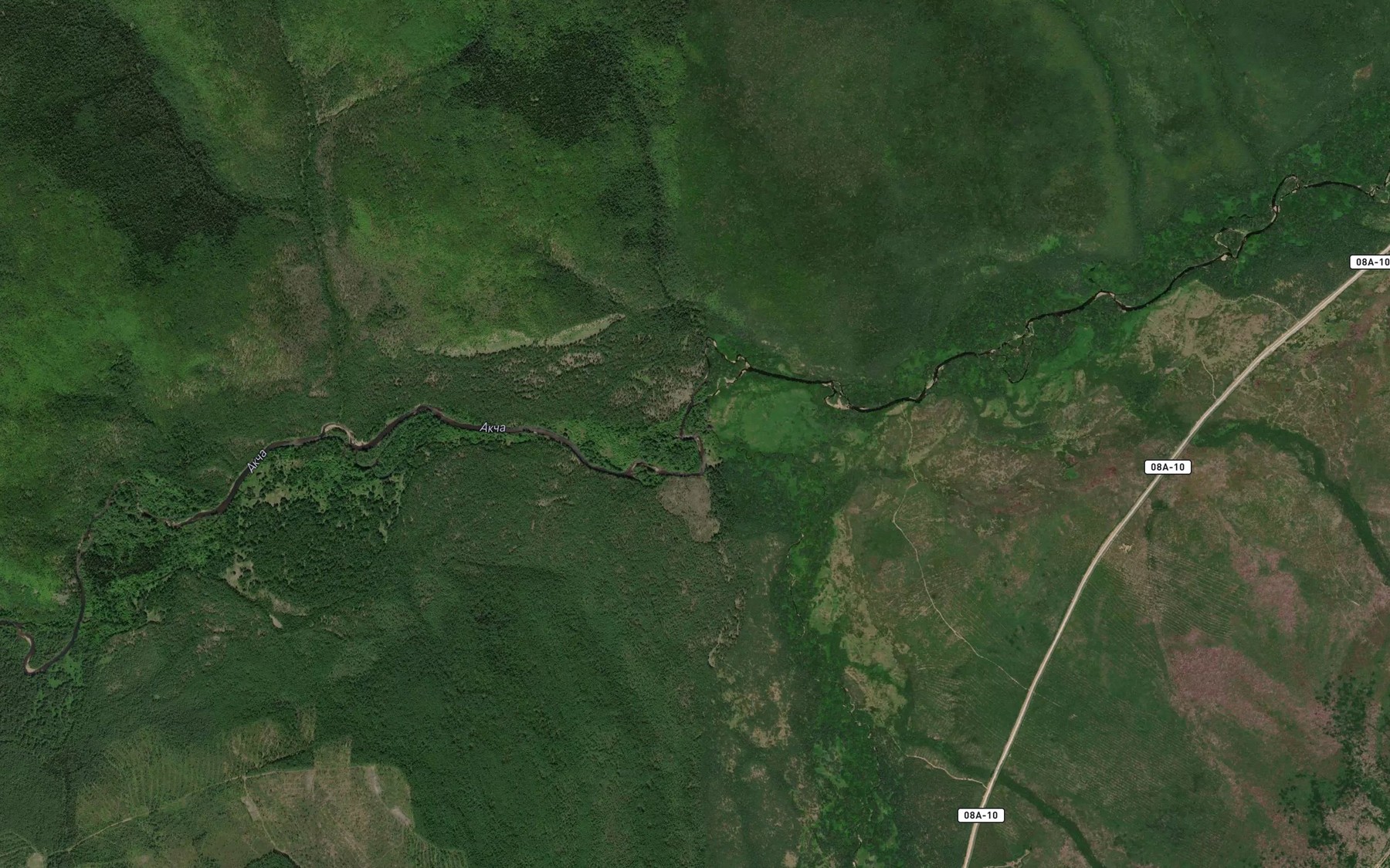 Satellite map of the Bol'shoy Vuzikh