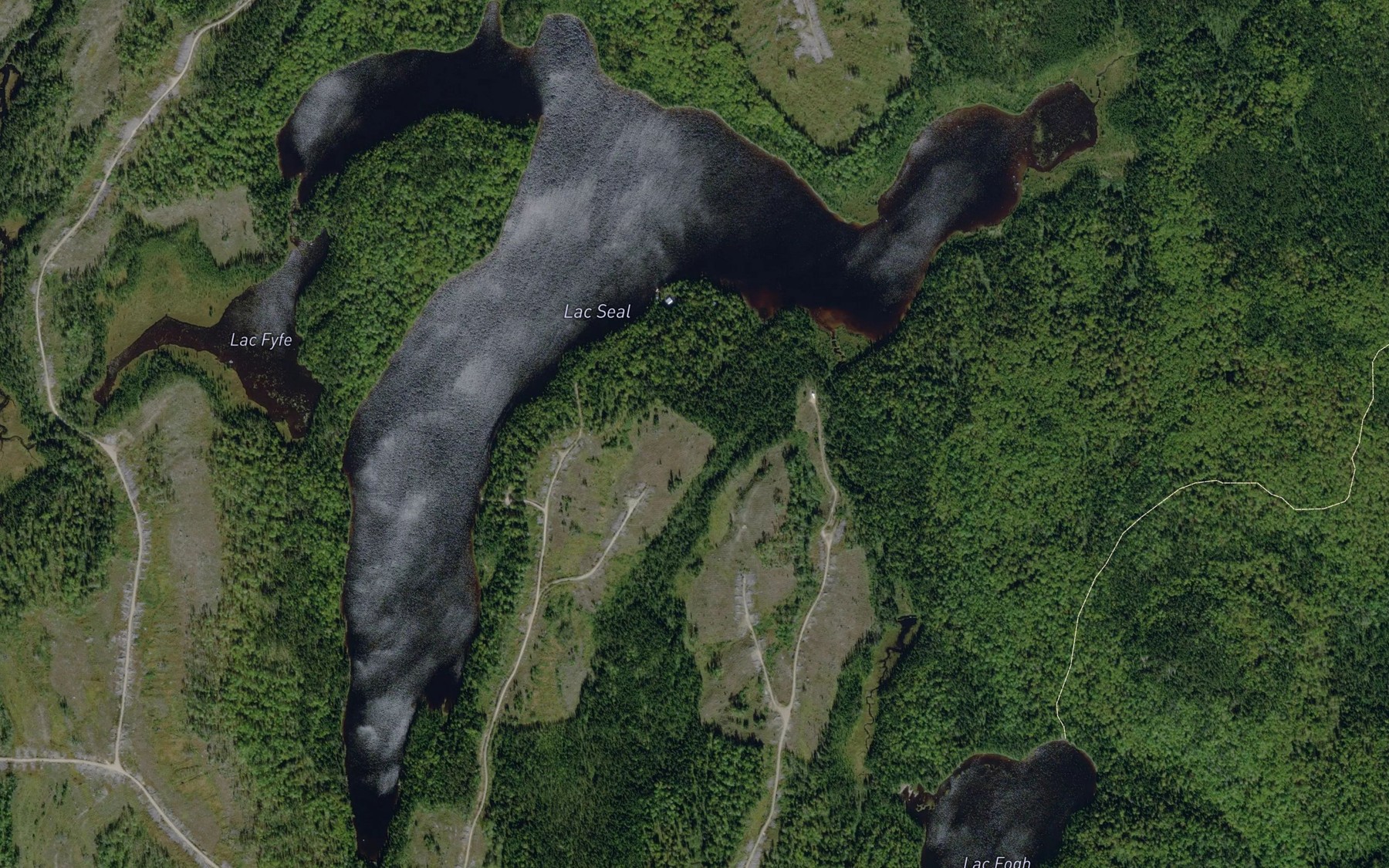 Satellite map of the Lac Seal