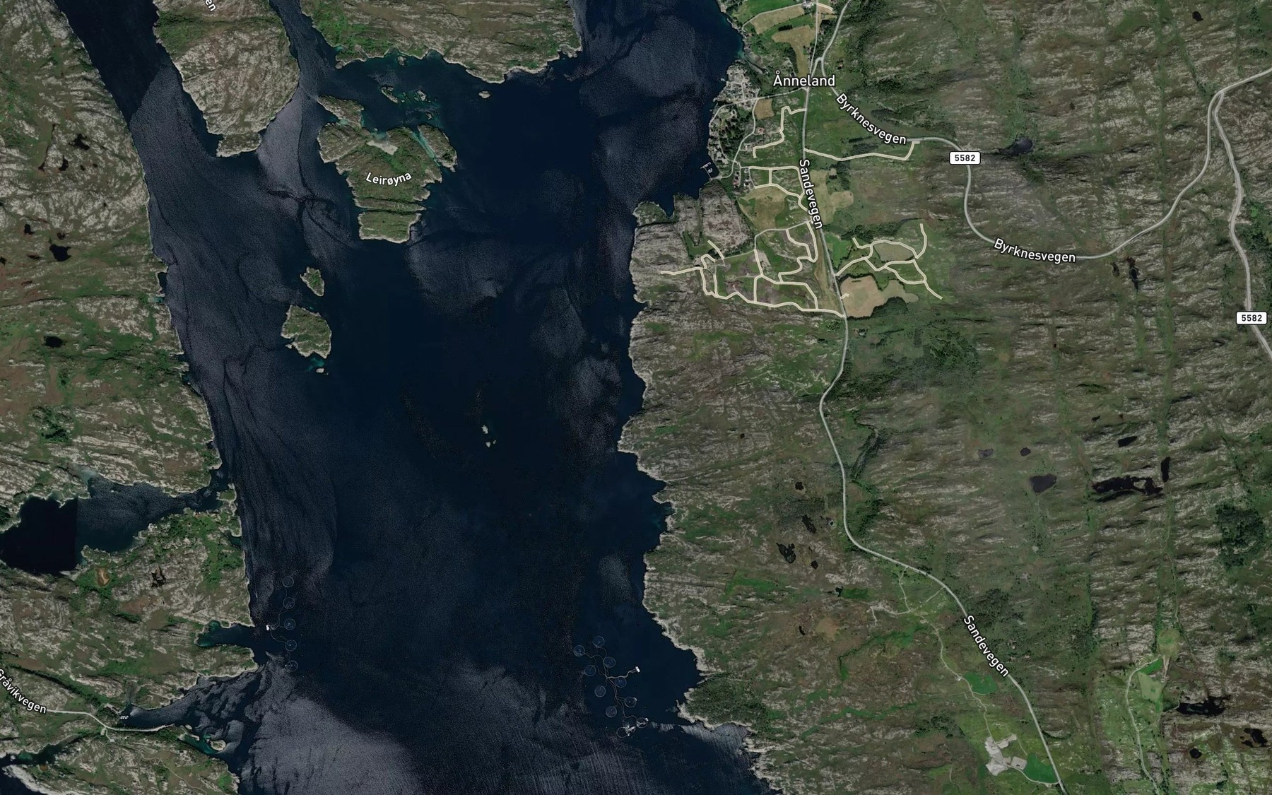 Satellite map of the Bukkebergvika