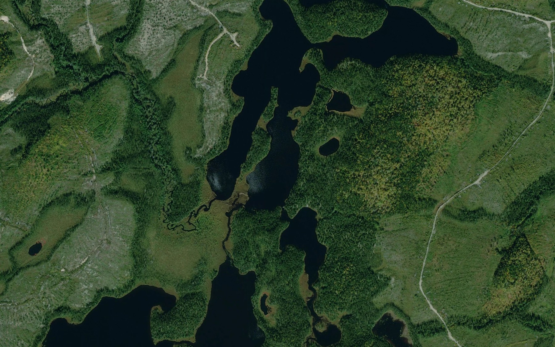 Satellite map of the Lac Bou