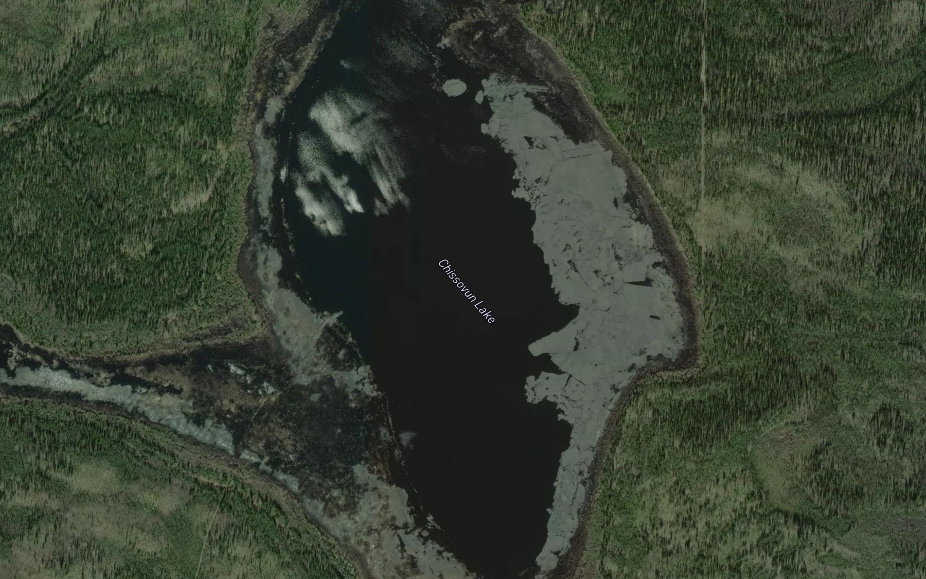 Satellite map of the Chissovun Lake