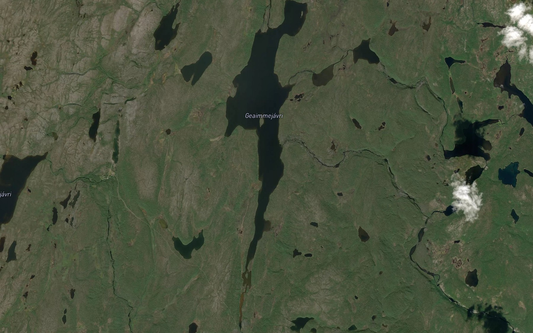 Satellite map of the Gaeimejavri
