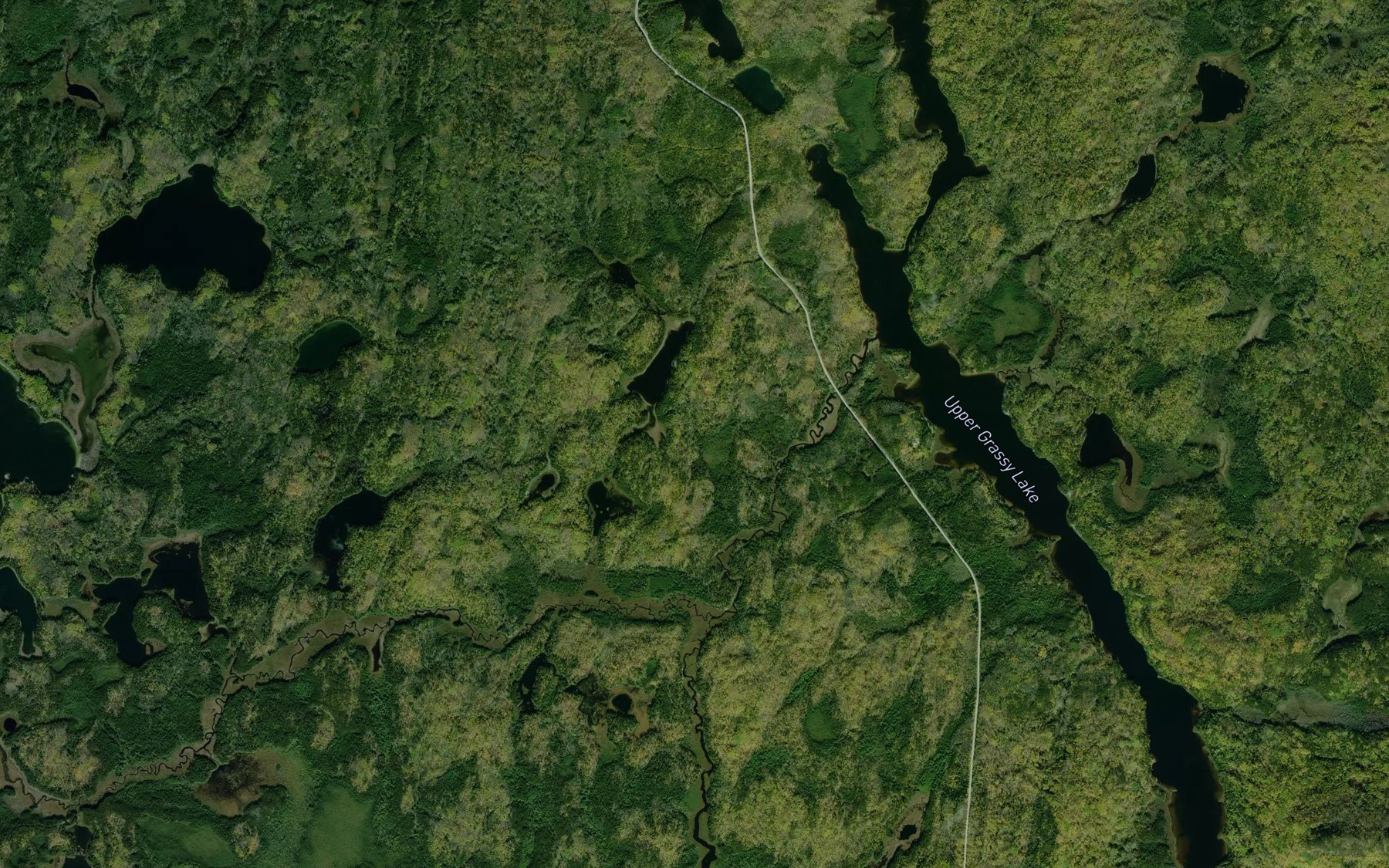 Satellite map of the Kelvin Creek