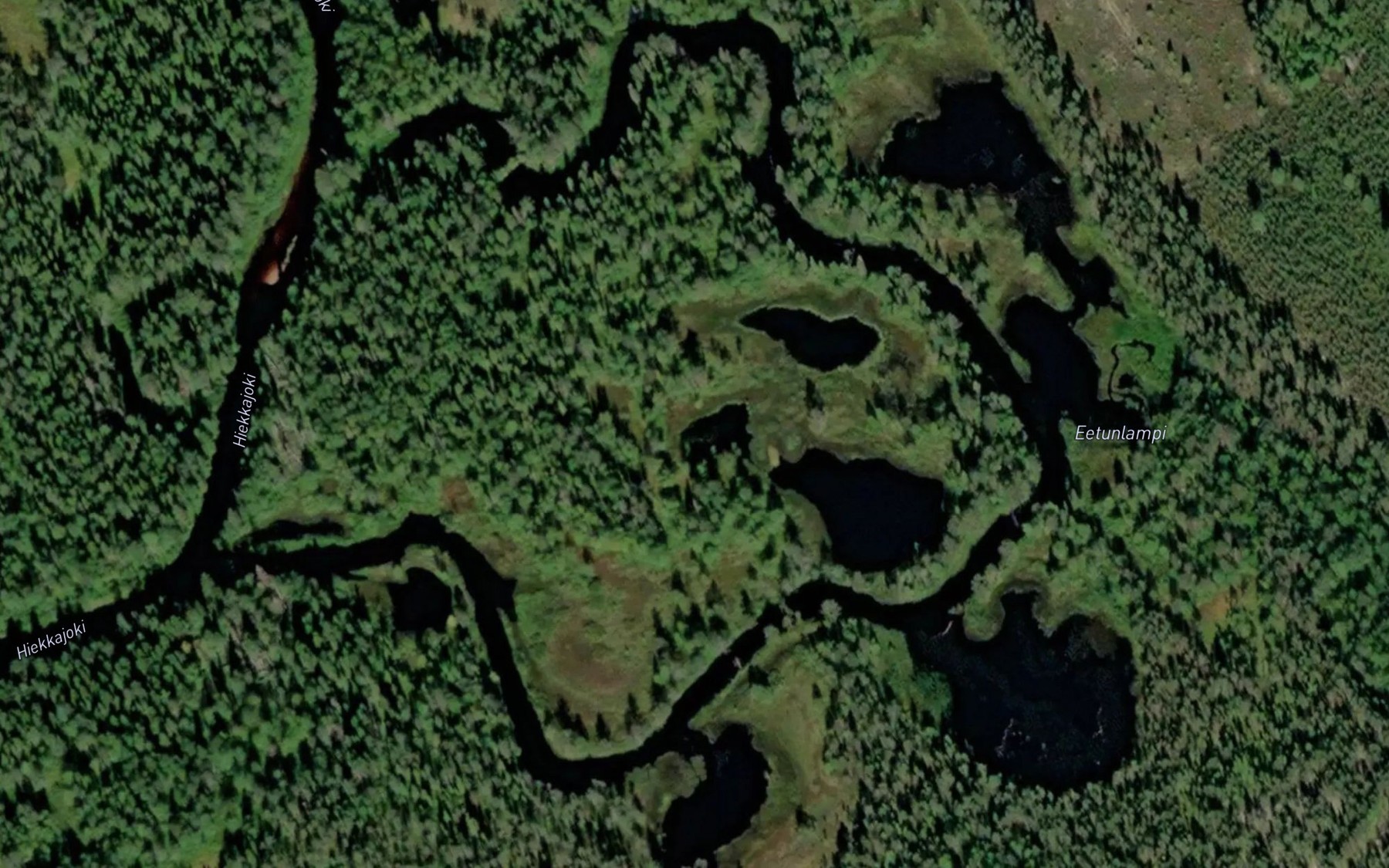 Satellite map of the Eetunlampi