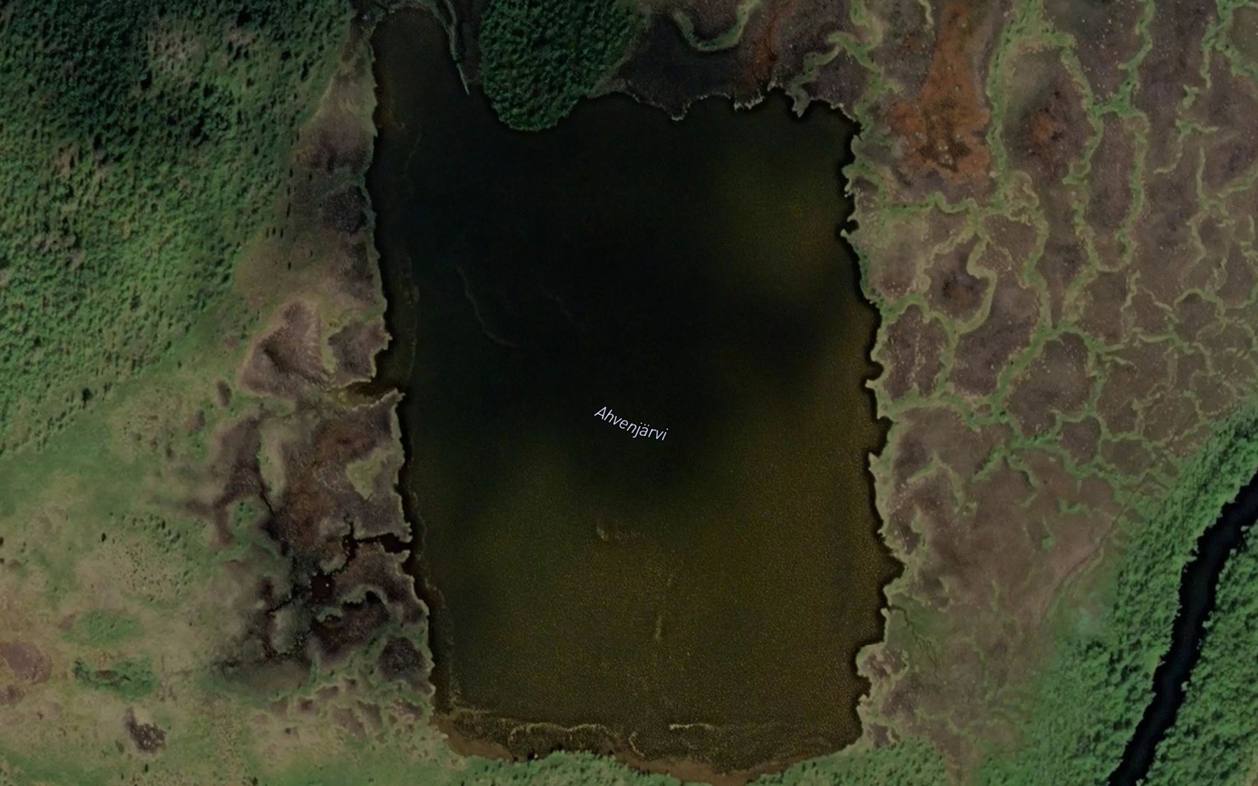 Satellite map of the Ahvenjarvi