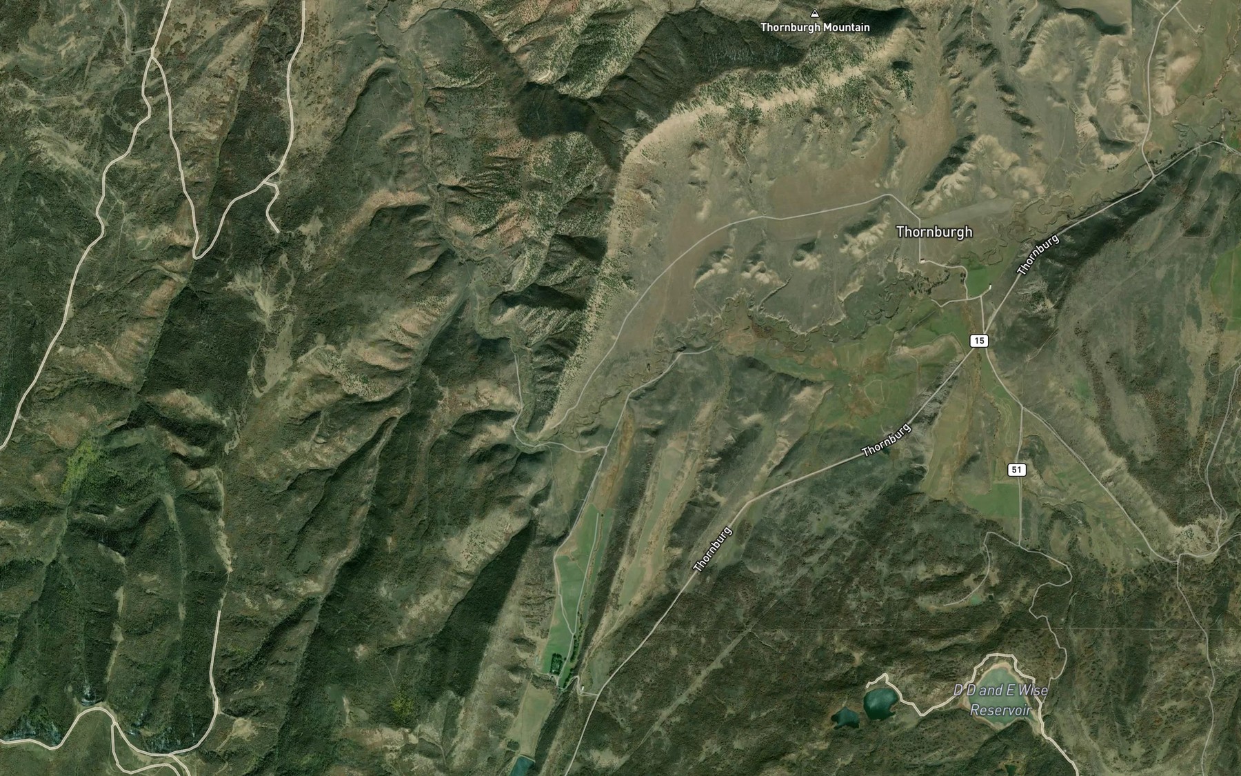 Satellite map of the Little Beaver Creek