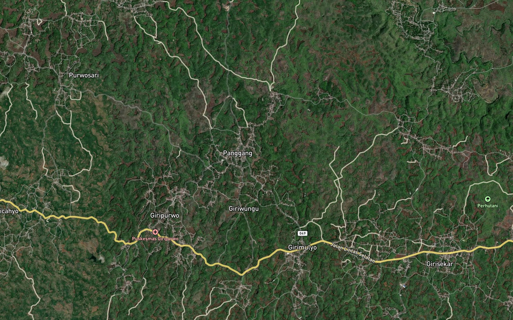 Satellite map of the Danau Dendengwelut
