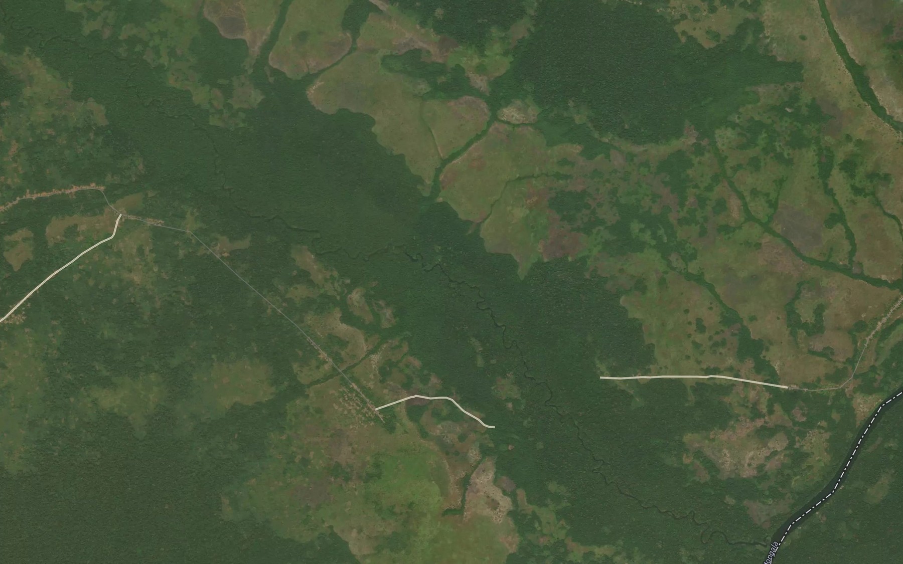 Satellite map of the Gumbala