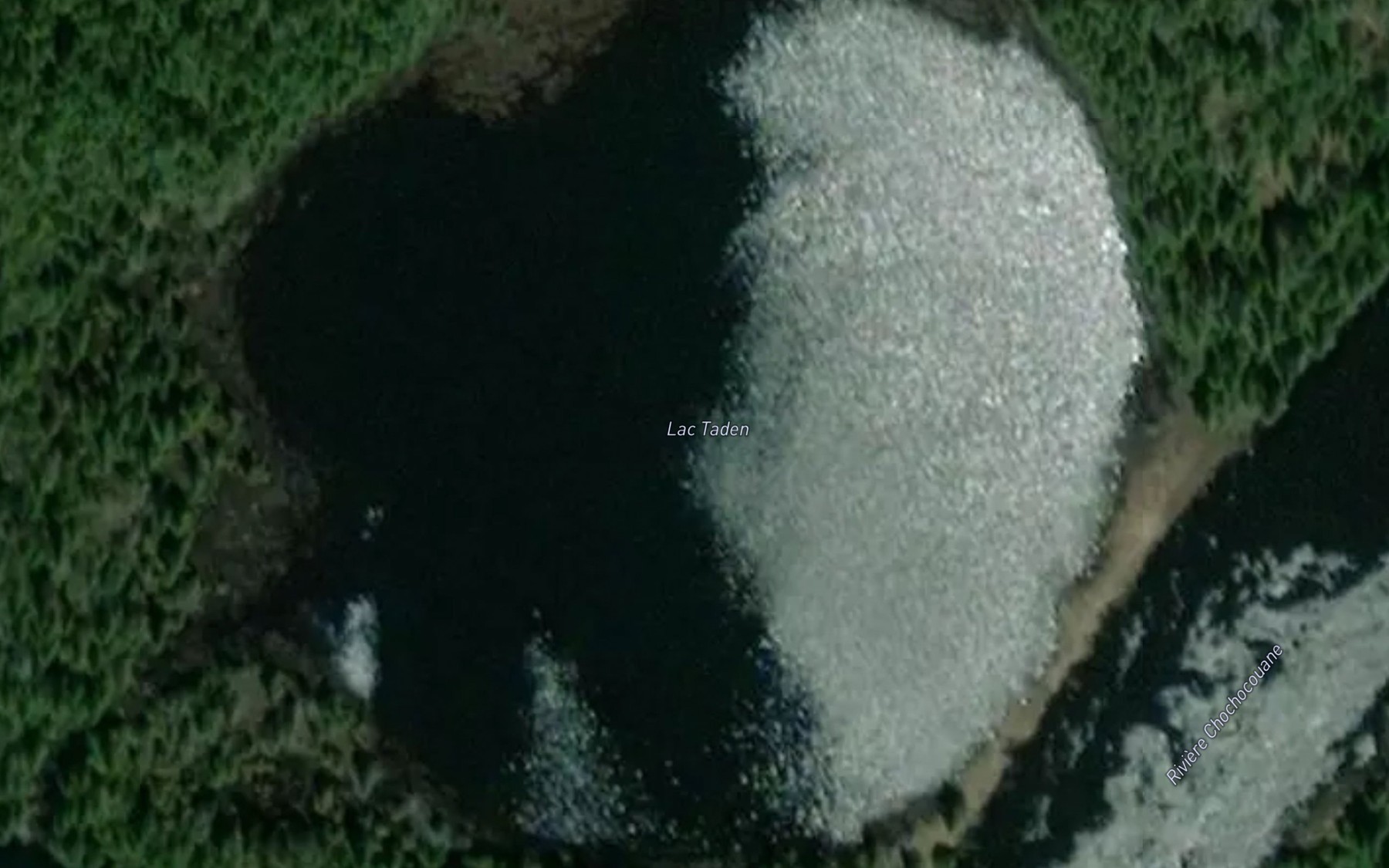 Satellite map of the Lac Taden