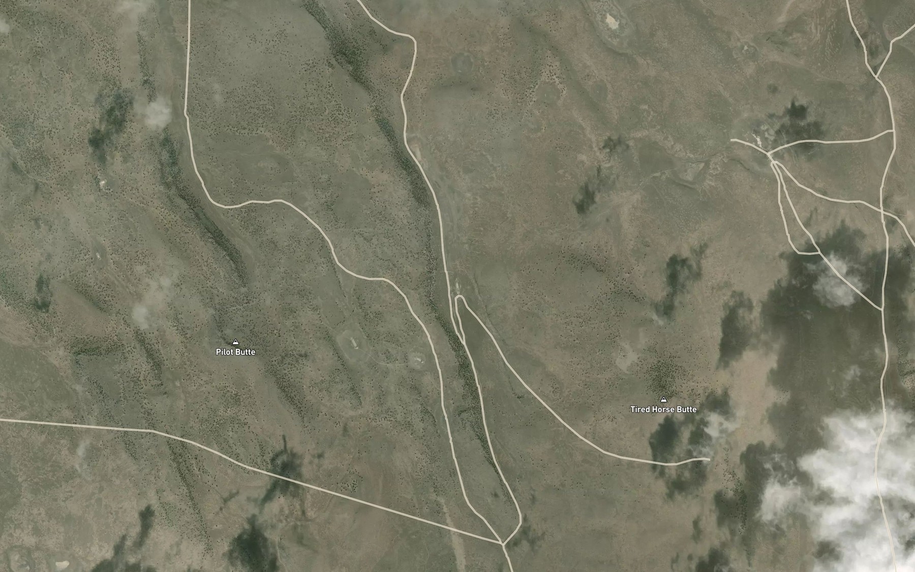 Satellite map of the Juniper Lake Reservoir