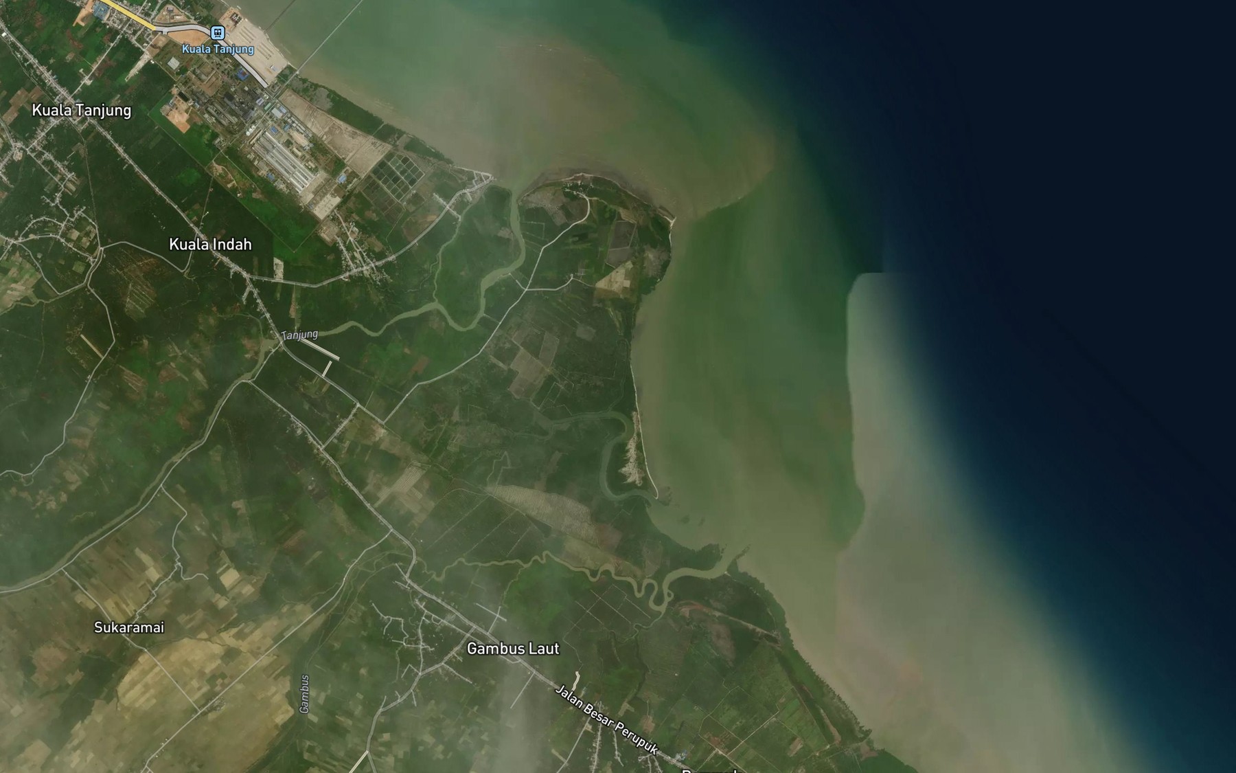 Satellite map of the Sungai Oru