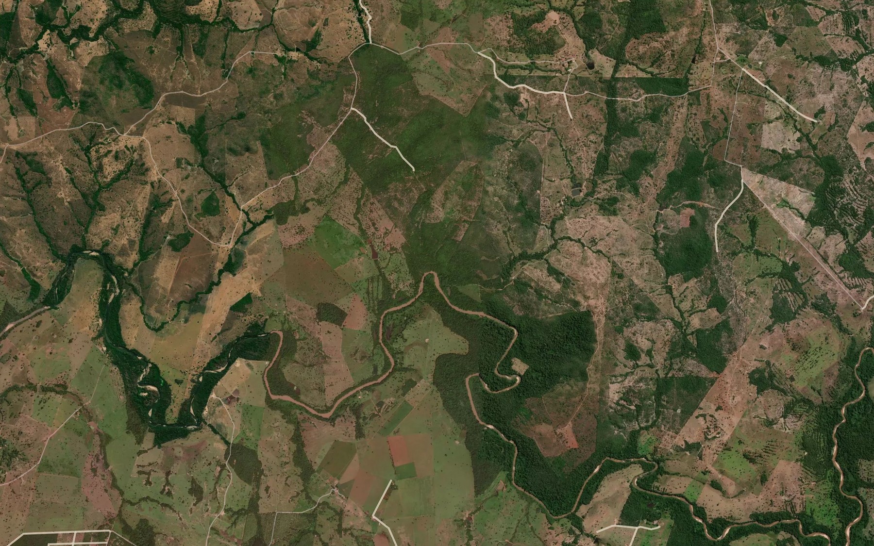 Satellite map of the Corrego da Garrafa