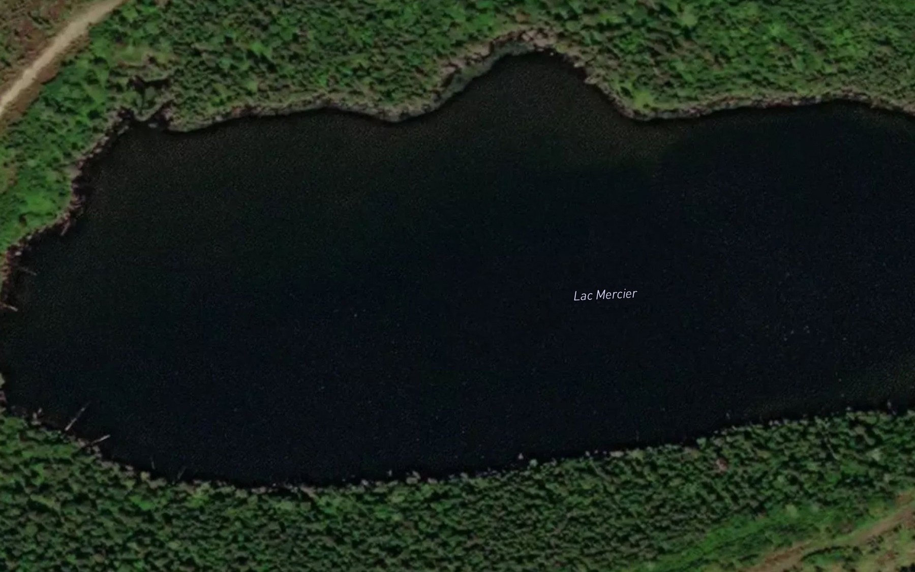 Satellite map of the Lac Mercier
