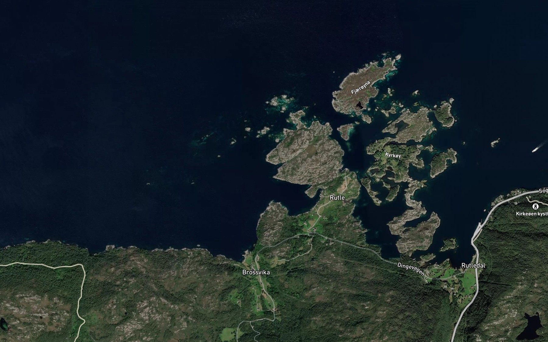 Satellite map of the Gronevika